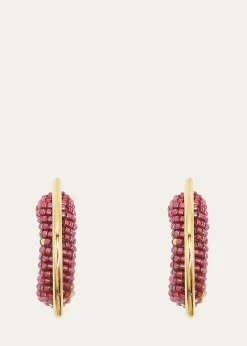Susana VegaAlba Mini Beaded Hoop Earrings