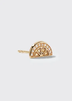 Sydney Evan14k Diamond and Yellow Sapphire Lemon Earring