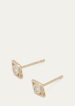 Sydney Evan14k Diamond Evil Eye Stud Earring, Single