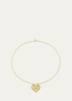 Sydney Evan14K Diamond Love Script Heart Necklace