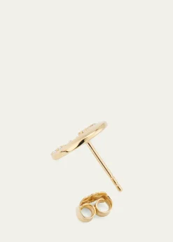 Sydney Evan14k Gold Cocktail Crescent Moon Stud