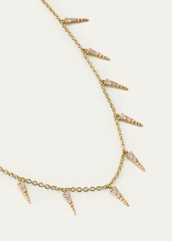 Sydney Evan14K Gold & Diamond Large Fringe Necklace