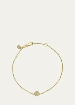 Sydney Evan14K Gold Diamond Paw Bracelet