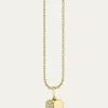 Sydney Evan14K Half Pave Heart Charm Necklace