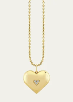 Sydney Evan14K Icon Wallpaper Heart Locket Necklace