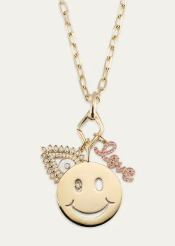 Sydney Evan14K Love, Protection and Happiness Combo Necklace