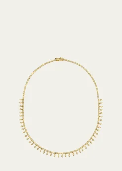 Sydney Evan14K Yellow Gold Diamond Marquise Fringe Necklace