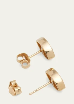Sydney Evan14k Yellow Gold Large Marquis Evil Eye Stud Earrings