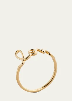 Sydney Evan14k Yellow Gold Pure Love Script Ring