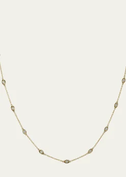 Sydney EvanMarquis Segment Necklace Gold