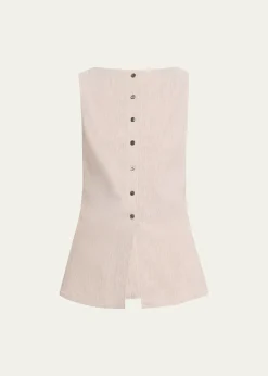 TheoryBoat-Neck Cutaway Vest
