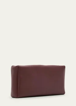 THE ROWCompact Clutch Bag in Nappa Leather