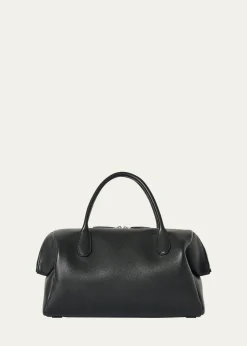 THE ROWFaye Rounded Top-Handle Bag in Leather