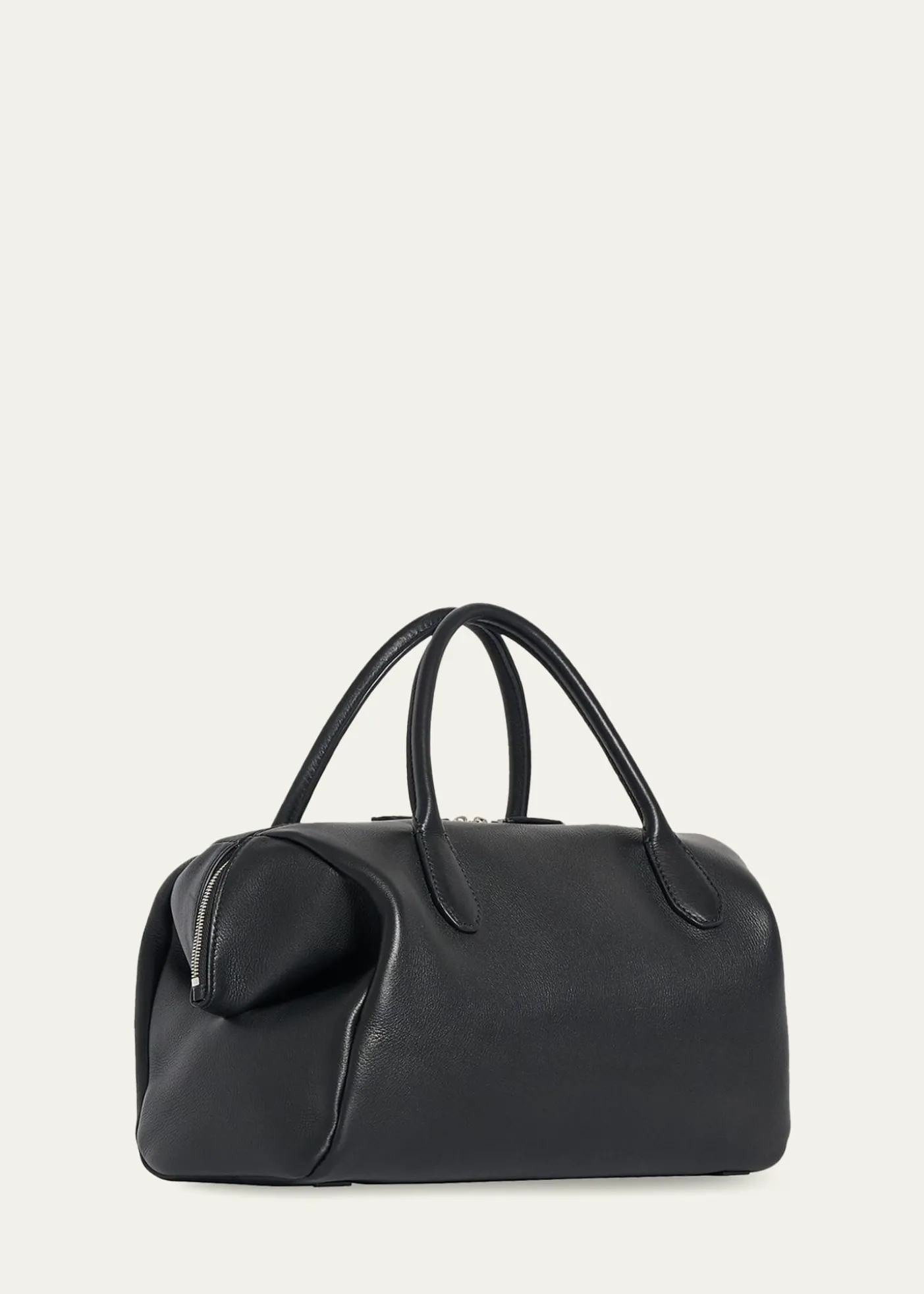 THE ROWFaye Rounded Top-Handle Bag in Leather