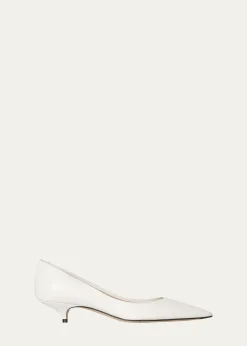 THE ROWLiisa Leather Kitten-Heel Pumps