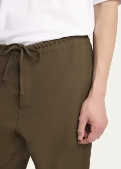 THE ROWMen's Ari Wool Wide-Leg Drawstring Pants
