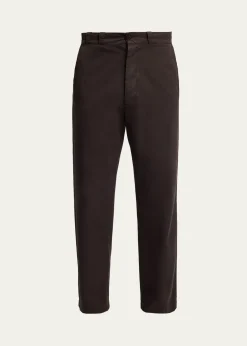 THE ROWMen's Ottis Cotton and Cashmere Straight-Leg Chino Pants