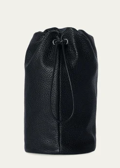 THE ROWMen's Sporty Leather Drawstring Pouch