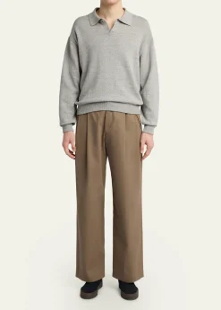 THE ROWMen's Tibor Cotton-Cashmere Gabardine Pants