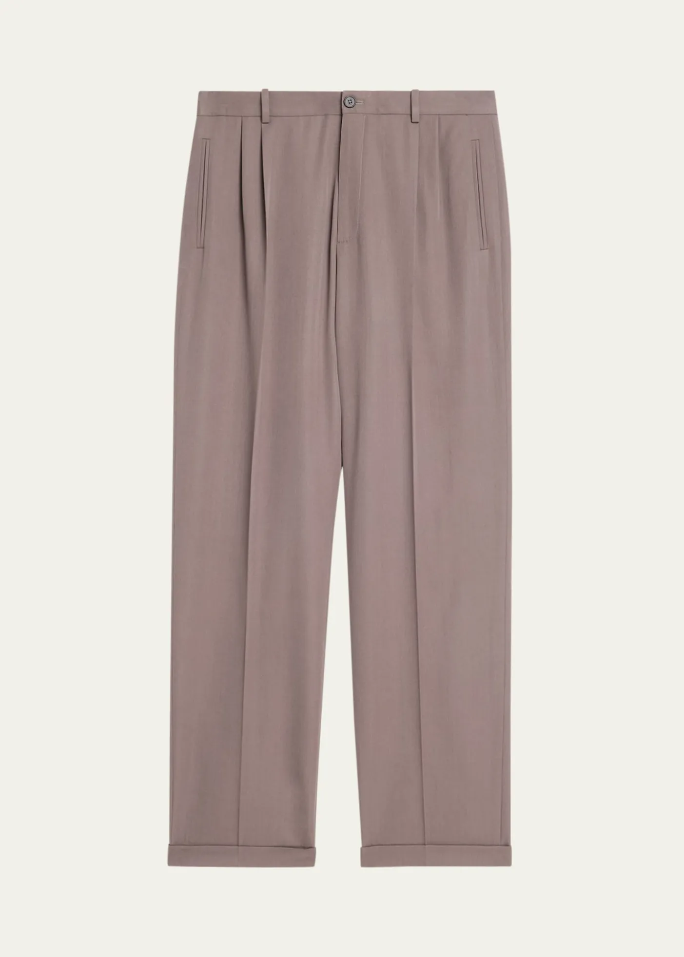 THE ROWMen's Tosca Straight-Leg Wool-Silk Pants