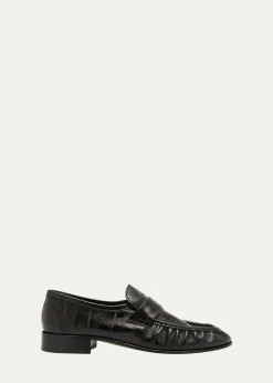 THE ROWSoft Leather Flat Loafers