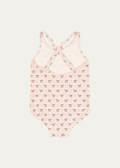 THIS ITEM IS NOT AVAILABLE.Konges SlojdGirl's Merle Cherry-Print One-Piece Swimsuit, Size 9M-10