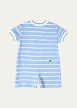 THIS ITEM IS NOT AVAILABLE.Florence EisemanBoy's Elephant & Friends Stripe Knit Shortall, Size 3M-24M