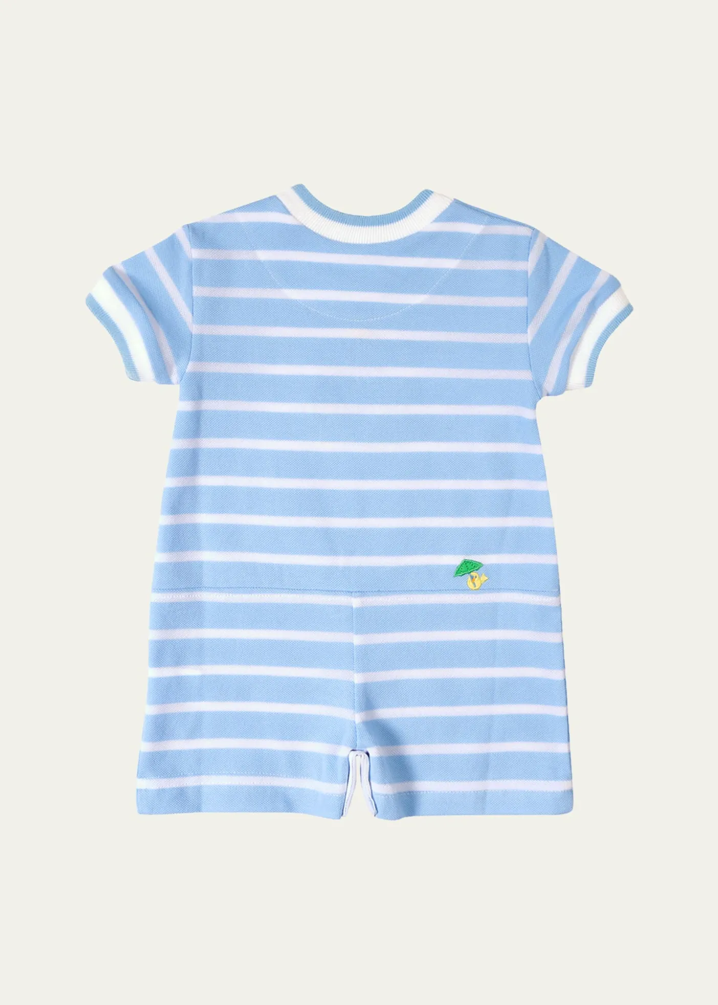 THIS ITEM IS NOT AVAILABLE.Florence EisemanBoy's Elephant & Friends Stripe Knit Shortall, Size 3M-24M