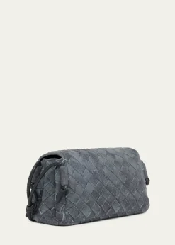 THIS ITEM IS NOT AVAILABLE.Bottega VenetaNotturno Suede Crossbody Pouch Bag