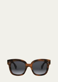THIS ITEM IS NOT AVAILABLE.Celine3 Dots Havana Acetate Square Sunglasses