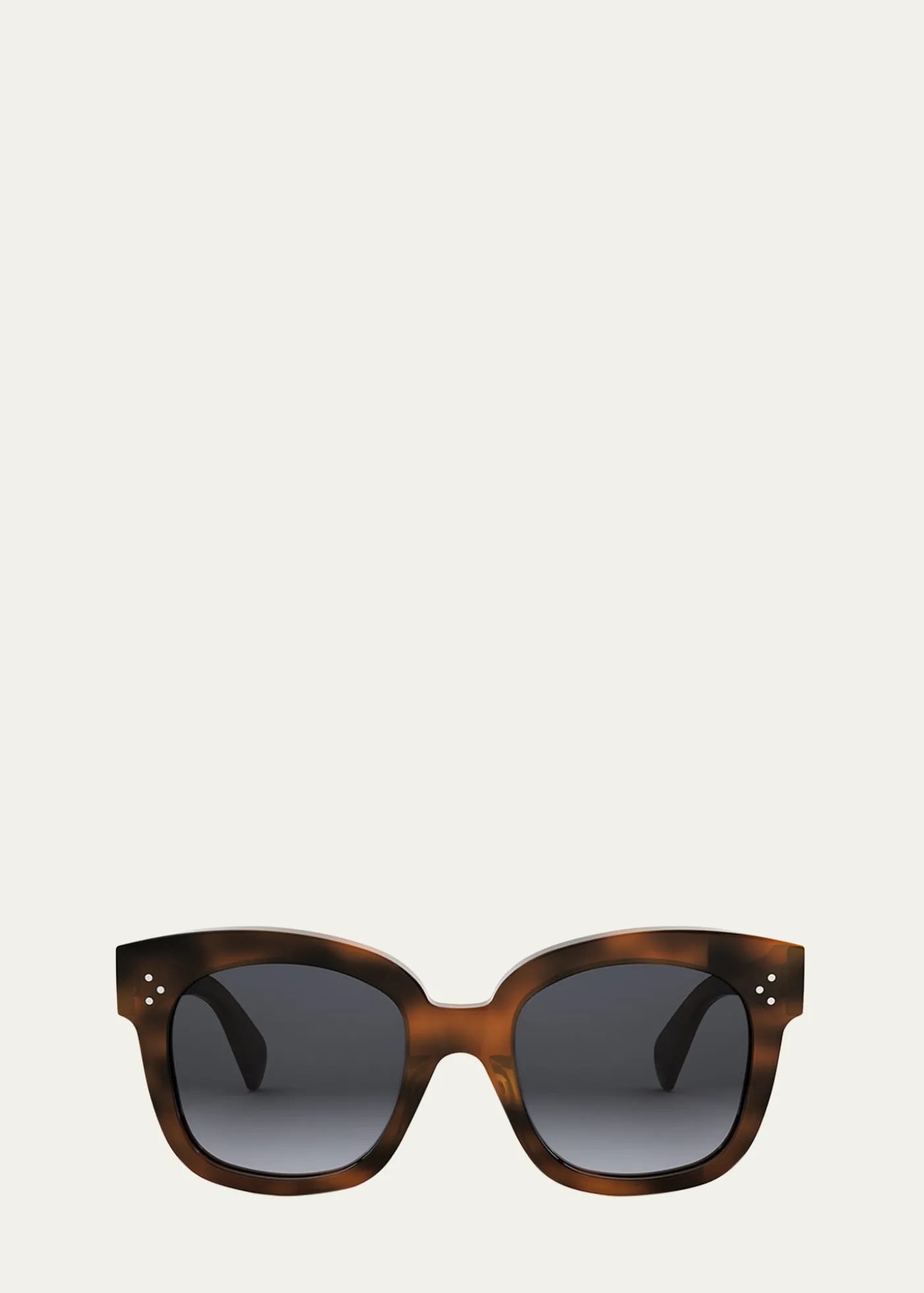 THIS ITEM IS NOT AVAILABLE.Celine3 Dots Havana Acetate Square Sunglasses