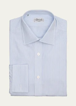 THIS ITEM IS NOT AVAILABLE.CharvetMen's Cotton Thin Stripe Dress Shirt