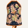 THIS ITEM IS NOT AVAILABLE.EtroFloral-Print Silk Twill Halter Top