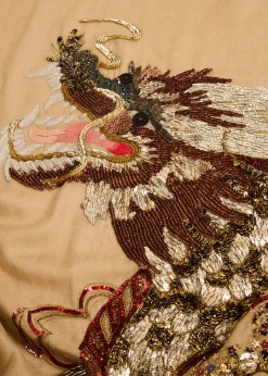 THIS ITEM IS NOT AVAILABLE.Janavi IndiaDragons Legacy Embroidered Cashmere Wrap