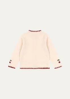 THIS ITEM IS NOT AVAILABLE.Konges SlojdCollette Cherry Embroidered Cardigan, Size 9M-10