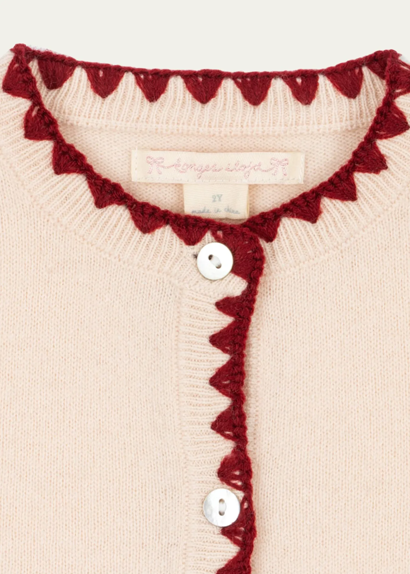 THIS ITEM IS NOT AVAILABLE.Konges SlojdCollette Cherry Embroidered Cardigan, Size 9M-10