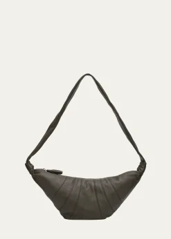 THIS ITEM IS NOT AVAILABLE.LEMAIREMen's Medium Croissant Leather Crossbody Bag
