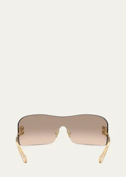 THIS ITEM IS NOT AVAILABLE.Miu Miu144MM Shield Sunglasses
