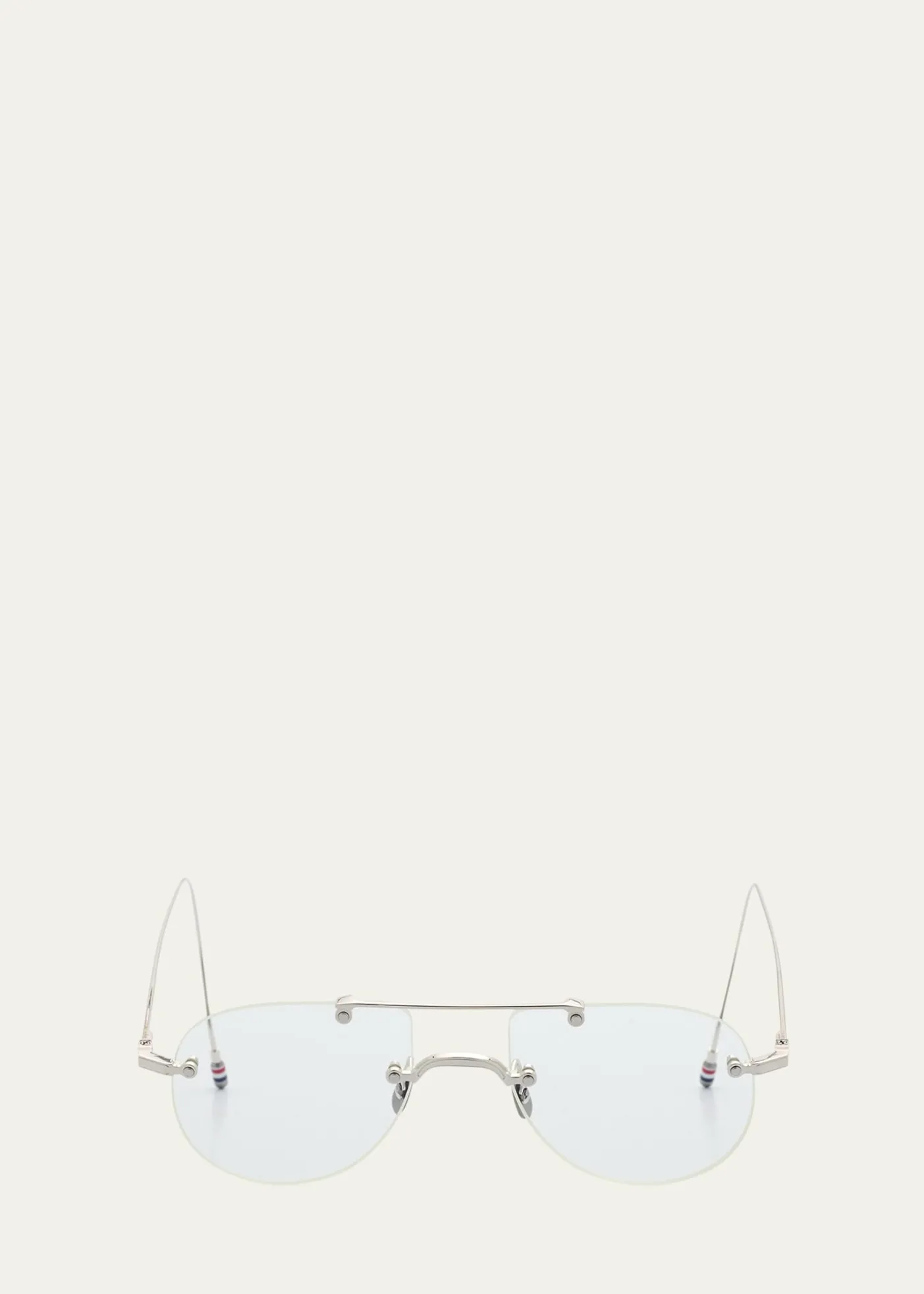 THIS ITEM IS NOT AVAILABLE.Thom BrowneMen's Rimless Titanium Aviator Eyeglasses
