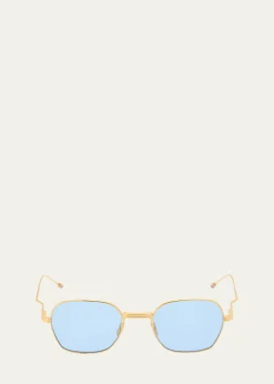 Thom BrowneMen's Titanium Rectangle Sunglasses