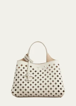 Tod'sMicro Timeless T Cutout Leather Shoulder Bag