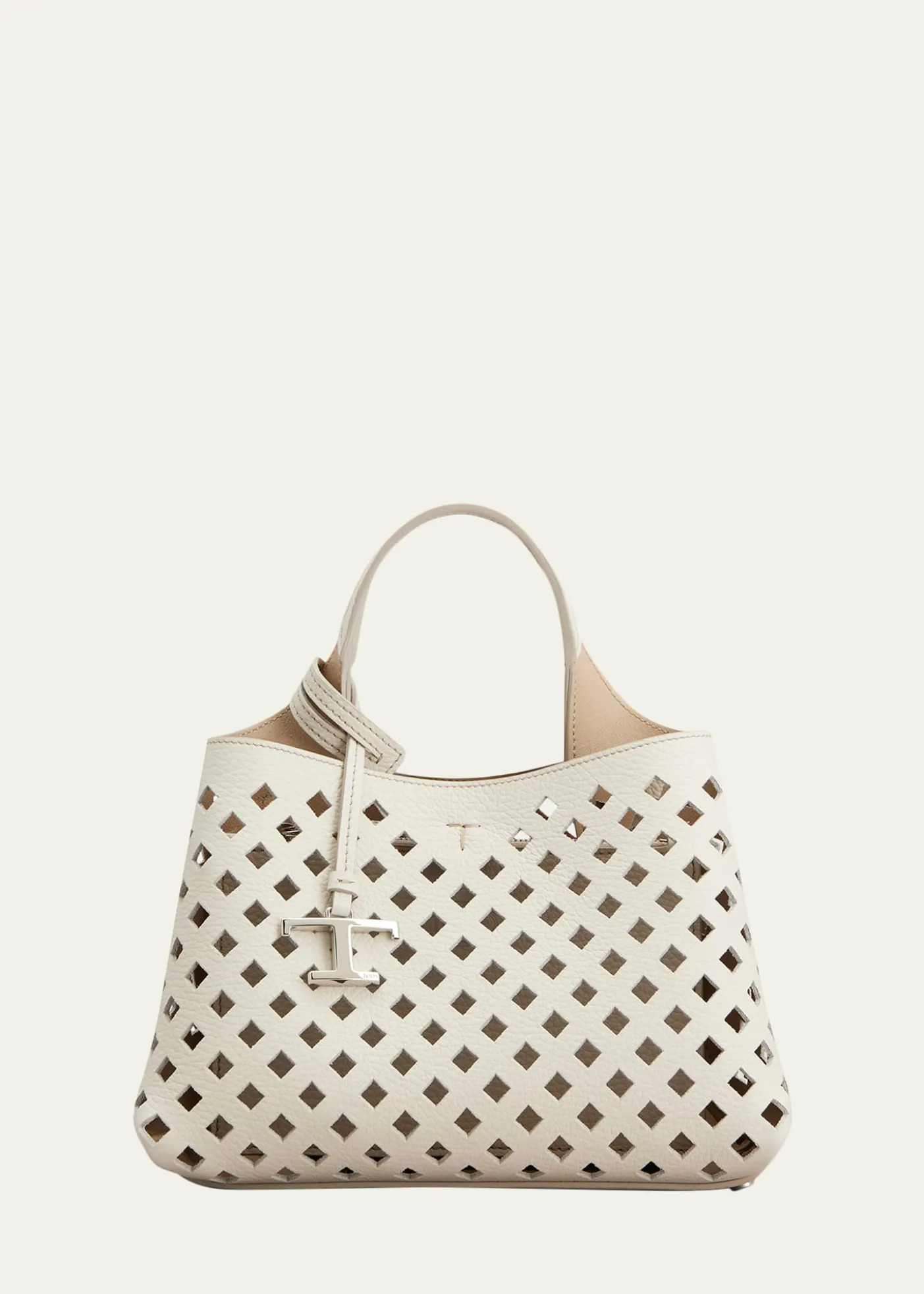 Tod'sMicro Timeless T Cutout Leather Shoulder Bag