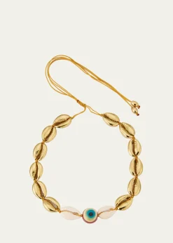 TOHUM DesignConcha Large Puka Necklace, Yellow