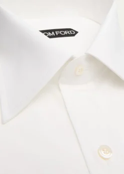 TOM FORDMen's Cotton Point-Collar Dress Shirt