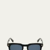 TOM FORDMen's Dax Square Acetate Sunglasses