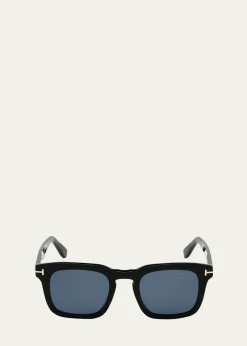 TOM FORDMen's Dax Square Acetate Sunglasses