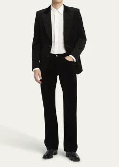 TOM FORDMen's Dyllan Velvet Polka Dot Dinner Jacket
