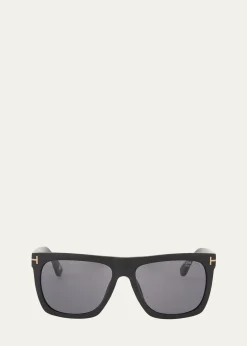 TOM FORDMen's Morgan Acetate Square Sunglasses