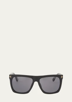 TOM FORDMen's Morgan Acetate Square Sunglasses