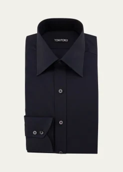 TOM FORDMen's Solid Dress Shirt